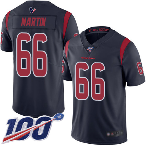 Houston Texans Limited Navy Blue Men Nick Martin Jersey NFL Football #66 100th Season Rush Vapor Untouchable